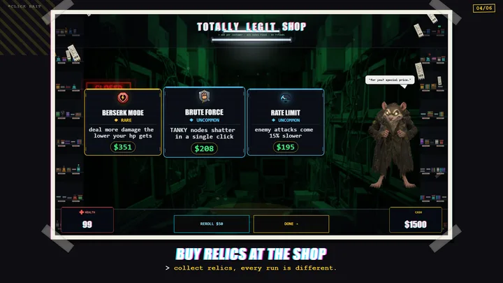 The shop in CLICK BAIT
